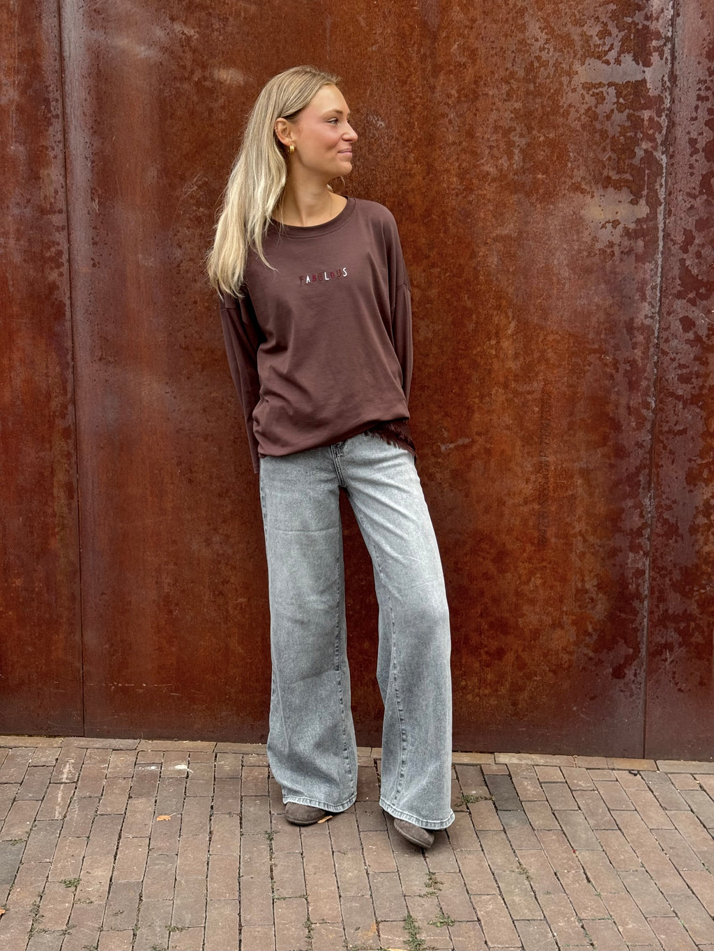 Fay Fabulous Longsleeve - Bruin