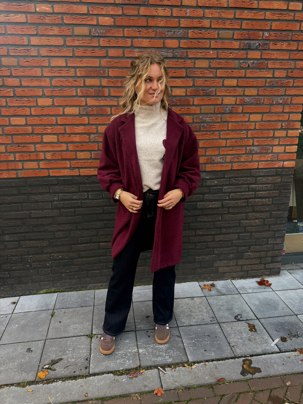 Alva Coat - Burgundy