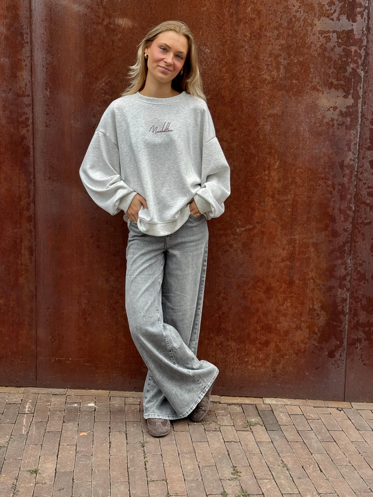 Nina Manhattan Sweater - Grijs