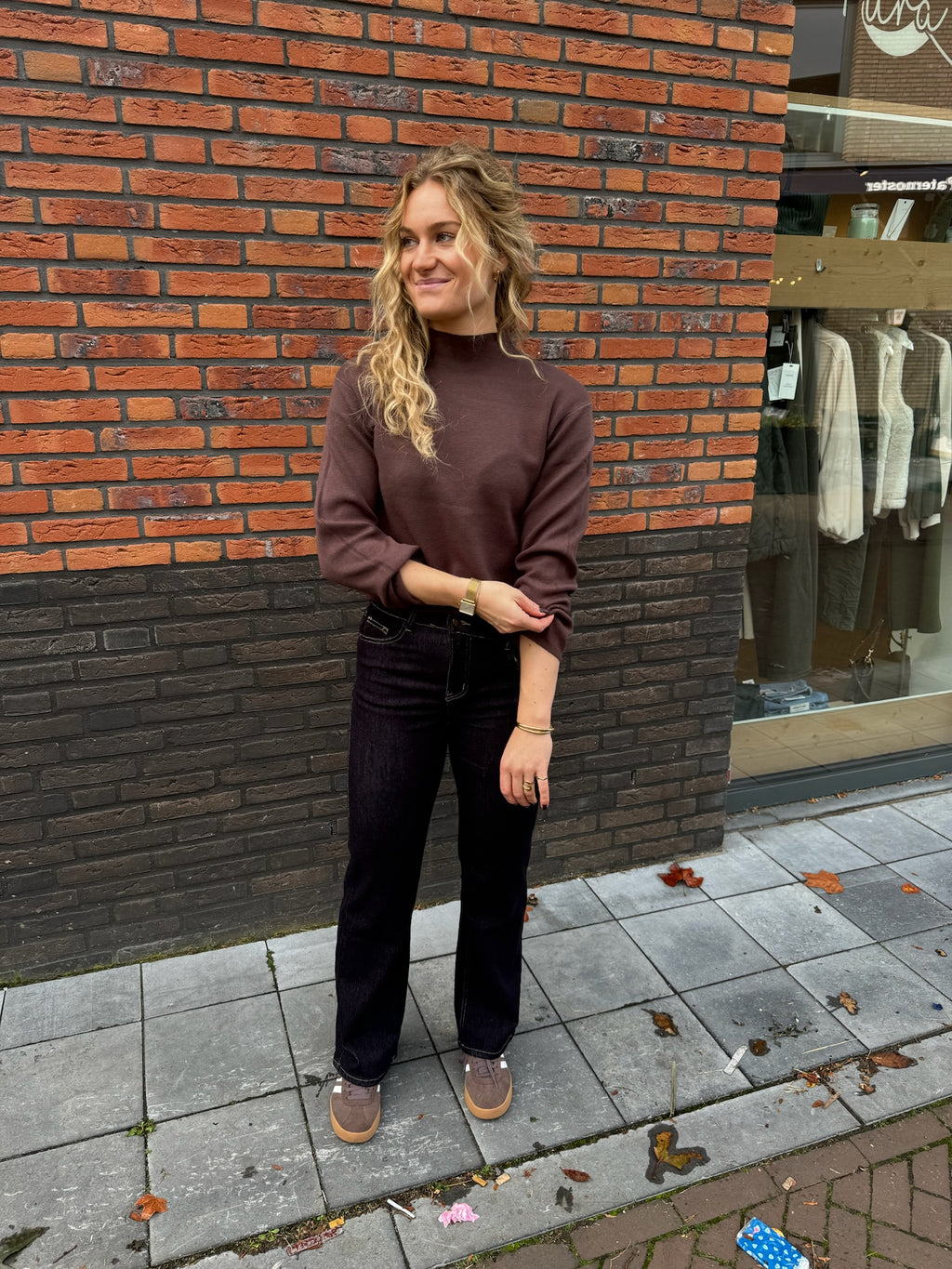 Lea Knit Top - Bruin