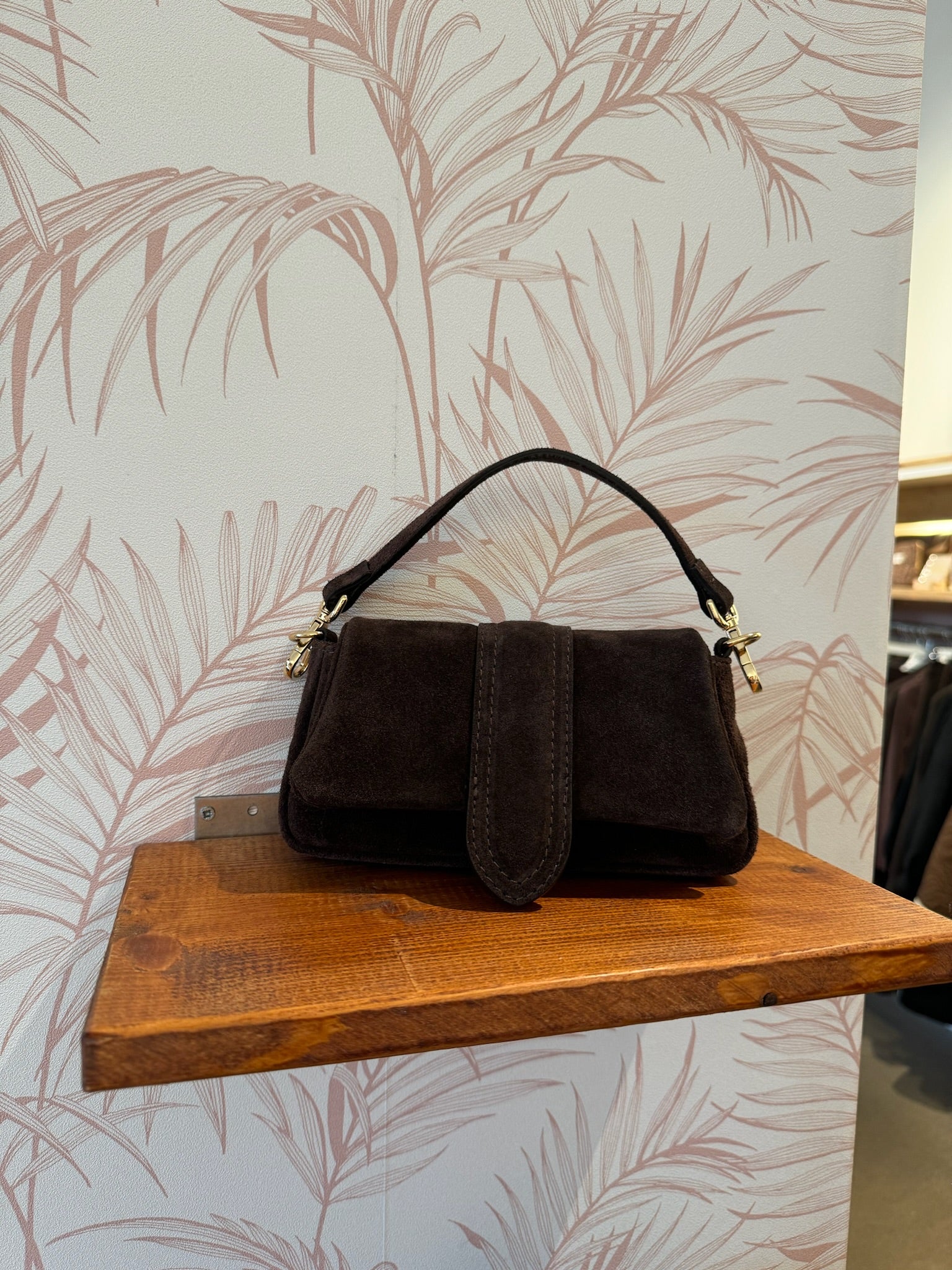 Faye Suède Tas - Bruin