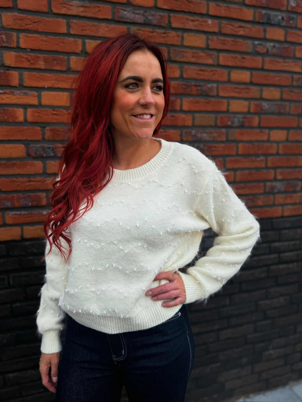 Evia Spark Knit - Wit