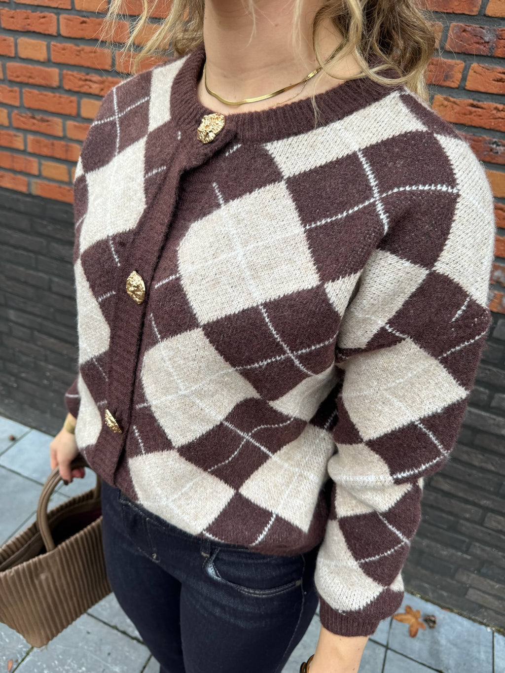 Meri Cardigan - Bruin