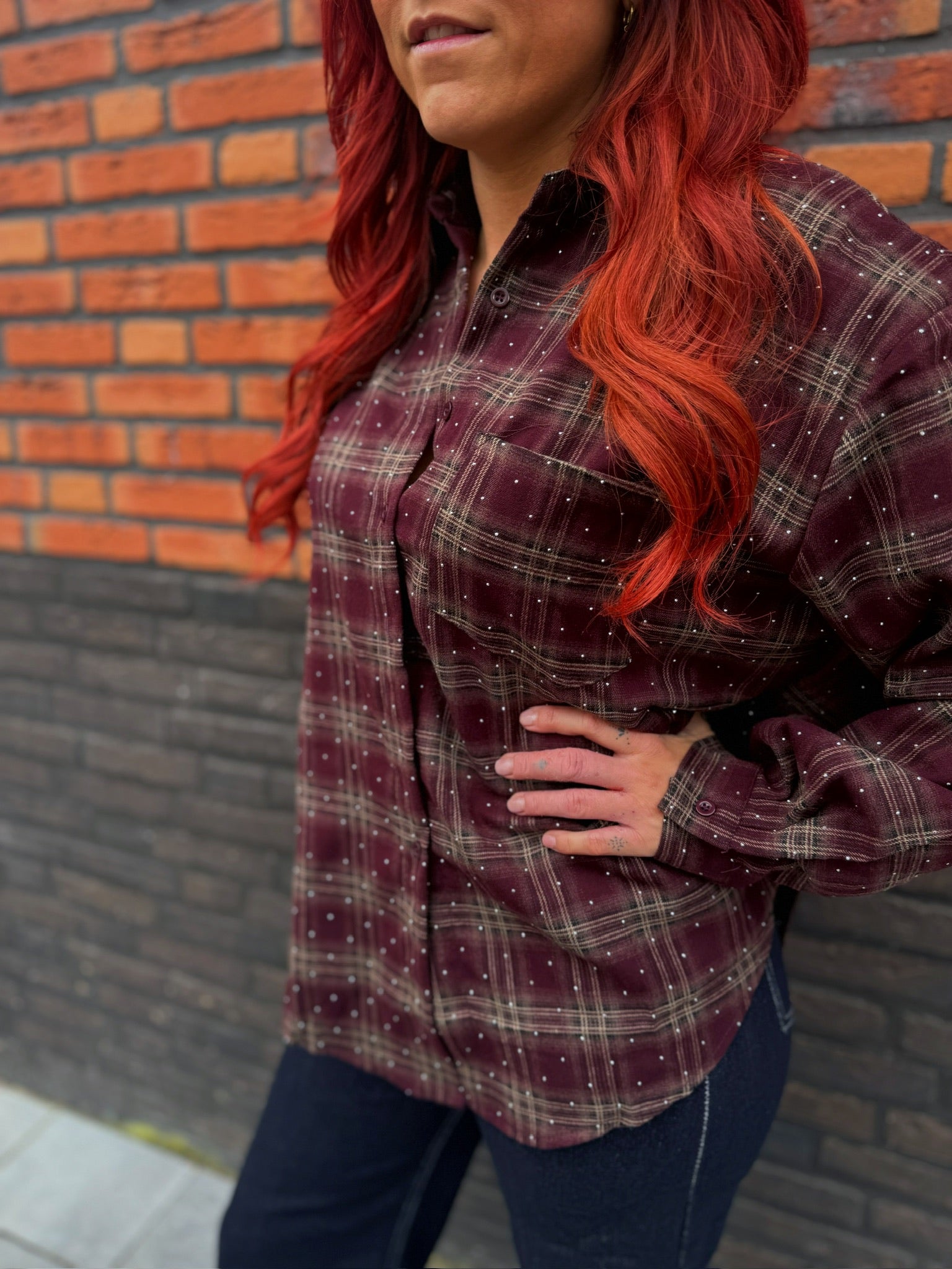 Joni Spark Shirt - Bordeaux