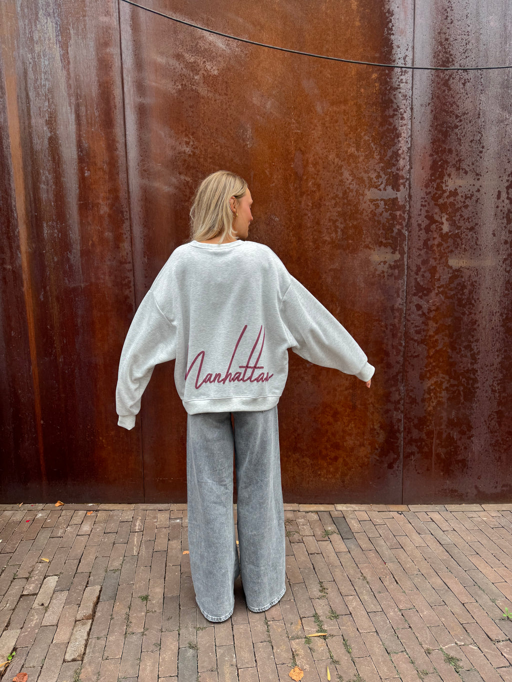 Nina Manhattan Sweater - Grijs
