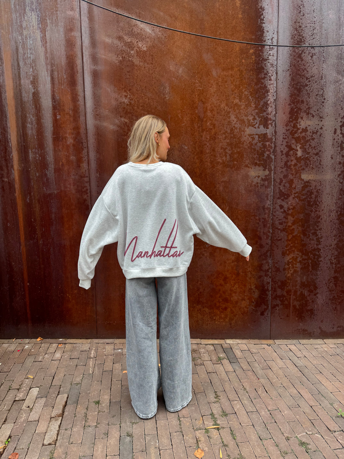Nina Manhattan Sweater - Grijs