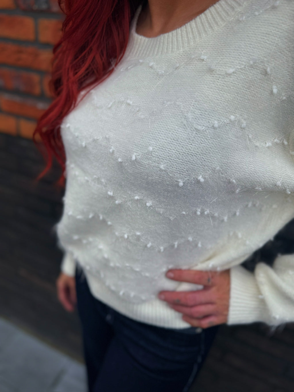 Evia Spark Knit - Wit