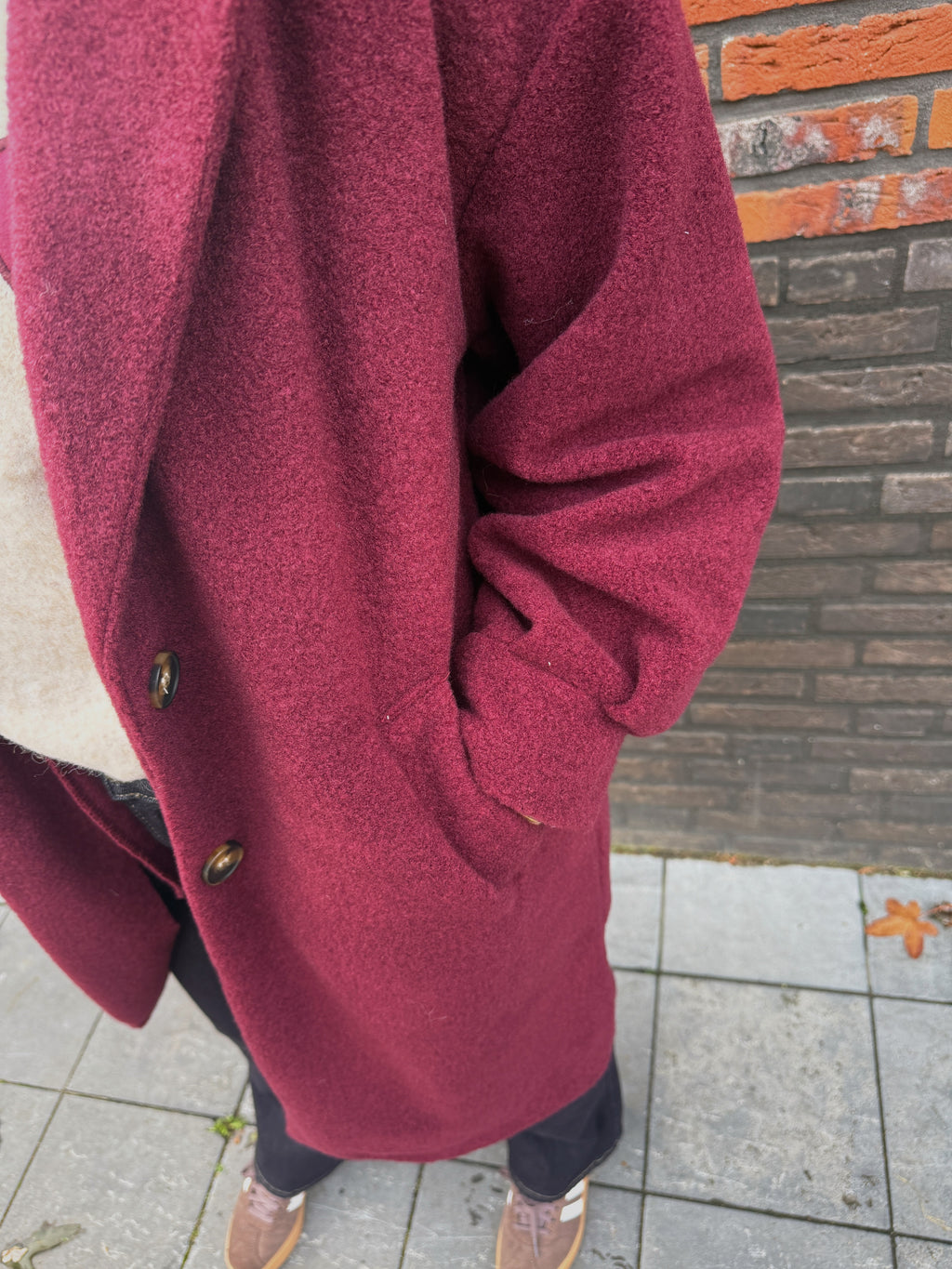 Alva Coat - Burgundy