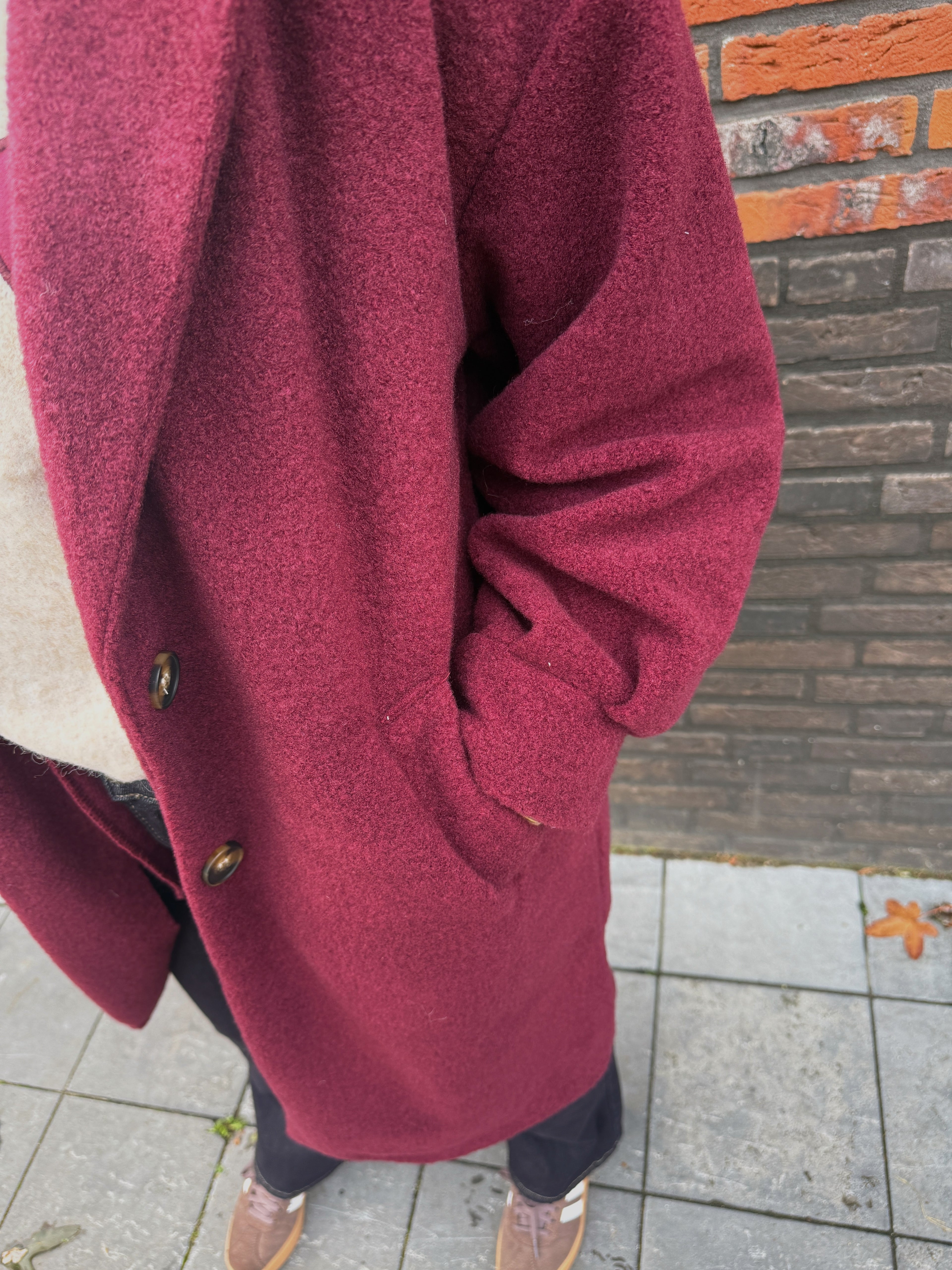 Alva Coat - Burgundy